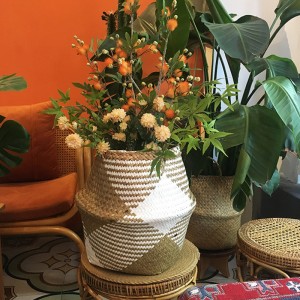 Cesta de vientre tejida de mar